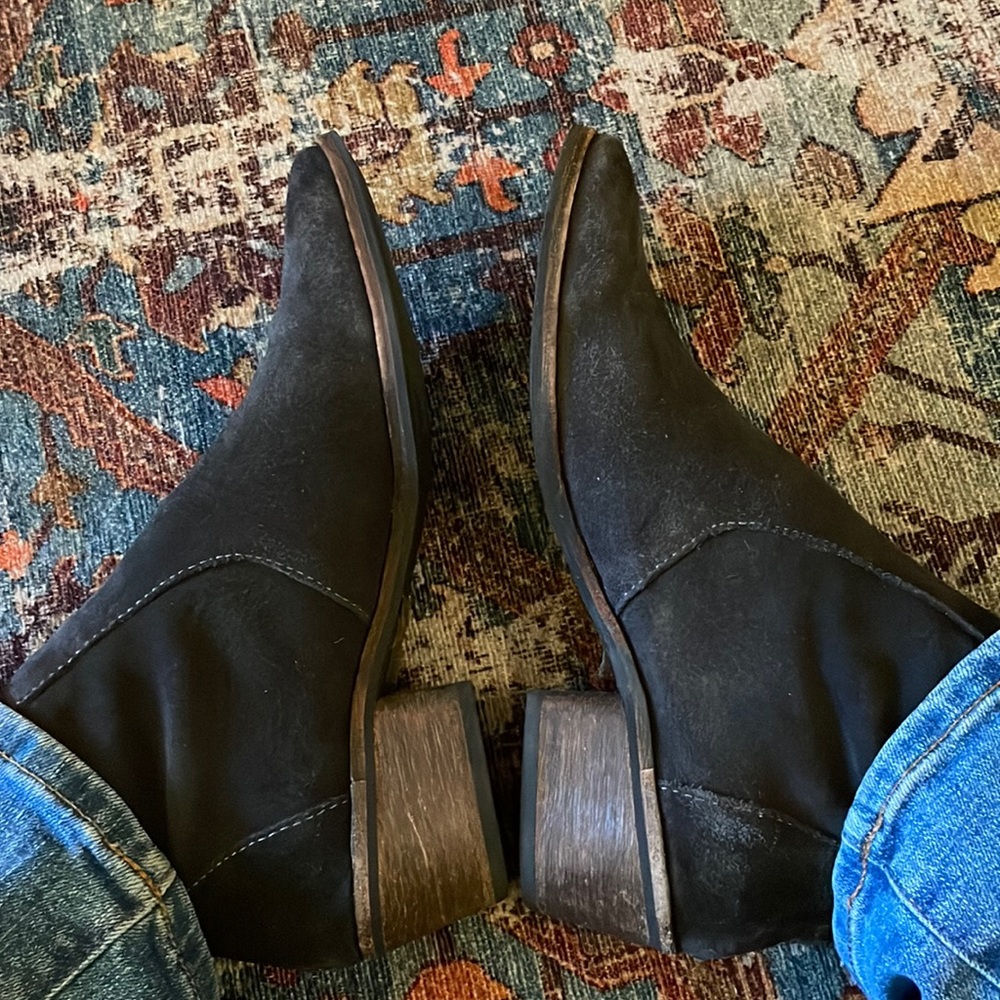 Dolce Vita Distressed Suede Kat Booties